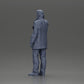 Diorama model building product photo 10: Diorama figure - Turkish man in a coat with a turtleneck sweater, talking on the phone (Ref No. A78)
