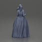 Diorama model building product photo 7: Diorama figure: miniature bride in floor-length white dress with bouquet (Ref No. A132)