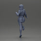 Diorama model building product photo 10: Miniature: Confident woman in short jacket and mini skirt, dynamic pose (Ref No. A139)