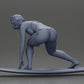 Diorama model building product photo 11: Diorama miniature: Surfer girl kneeling in a bikini on a surfboard, single (Ref No. A119)