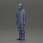 Diorama model building product photo 11: Standing figure: Man with cap & hoodie (Ref No. A100)
