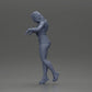 Diorama model building product photo 11: Female diorama figure in mini skirt and shorts, standing at the edge of the stairs (Ref No. A73)