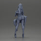 Diorama model building product photo 11: miniature diorama: 2 figures - cap, top & shorts; short dress with platforms (Ref No. A135)
