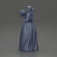 Diorama model building product photo 8: Diorama figure: miniature bride in floor-length white dress with bouquet (Ref No. A132)