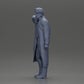 Diorama model building product photo 11: Diorama miniature: standing man with pointed beard, open coat, hand on chin (Ref No. A98)