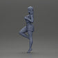 Diorama model building product photo 11: Miniature: Confident woman in short jacket and mini skirt, dynamic pose (Ref No. A139)