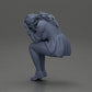 Diorama model building product photo 11: miniature figure: sad girl with puff sleeves, sitting, face in hands (Ref No. A88)