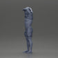 Diorama model building product photo 11: Standing miniature: muscular man in shorts pulling T-shirt over his head (Ref No. A90)