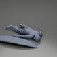 Diorama model building product photo 11: Diorama miniature: Person lying face down next to surfboard with fins (Ref No. A66)