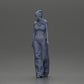 Diorama model building product photo 11: miniature figure: hip-hop lowrider woman with cap, crop top & baggy pants (Ref No. A103)
