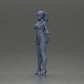 Diorama model building product photo 11: Diorama figure: Female miniature figure standing in a short dress with braids and sandals (Ref No. A123)