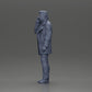 Diorama model building product photo 11: Diorama figure - Turkish man in a coat with a turtleneck sweater, on the phone (Ref No. A78)