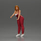 Diorama model building product photo 12: Diorama figure: mechanic with fuel nozzle in red overalls - standing diorama miniature (Ref No. A136)