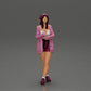 Diorama model building product photo 12: Female diorama figure in open cardigan and shorts with umbrella (Ref No. A92)