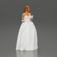 Diorama model building product photo 10: Diorama figure: miniature bride in floor-length white dress with bouquet (Ref No. A132)