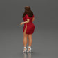 Diorama model building product photo 4: Diorama miniature: Woman in a long red shirt dress, white accents, high sandals (Ref No. A126)