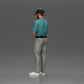 Diorama model building product photo 16: Diorama figure: miniature golfer standing with cap, glove, and golf club - diorama figure (Ref No. A143)