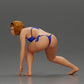 Diorama model building product photo 17: Diorama miniature: Surfer girl kneeling in a bikini on a surfboard, single (Ref No. A119)