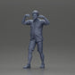 Diorama model building product photo 13: miniature figure: man in shorts carrying girlfriend on shoulders, posing couple (Ref No. A76)