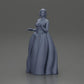 Diorama model building product photo 15: Diorama figure: miniature bride in floor-length white dress with bouquet (Ref No. A132)