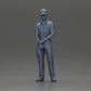 Diorama model building product photo 18: Diorama figure: miniature golfer standing with cap, glove, and golf club - diorama figure (Ref No. A143)