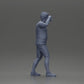Diorama model building product photo 8: Diorama miniature: Man in shirt and shorts carrying woman on shoulders (Ref No. A81)