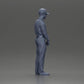 Diorama model building product photo 19: Diorama figure: standing miniature golfer with cap, glove, and golf club - diorama figure (Ref No. A143)