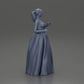 Diorama model building product photo 16: Diorama figure: miniature bride in floor-length white dress with bouquet (Ref No. A132)