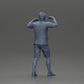 Diorama model building product photo 9: Diorama miniature: Man in shirt and shorts carrying woman on shoulders (Ref No. A81)
