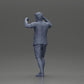 Diorama model building product photo 10: Diorama miniature: Man in shirt and shorts carrying woman on shoulders (Ref No. A81)