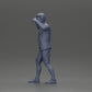 Diorama model building product photo 11: Diorama miniature: Man in shirt and shorts carries woman on shoulders (Ref No. A81)