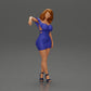 Diorama model building product photo 1: Diorama figure: Diorama miniature - figure in blue dress & high heels in elegant pose (Ref No. A127)