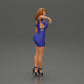 Diorama model building product photo 2: Diorama figure: Diorama miniature - figure in blue dress & high heels in elegant pose (Ref No. A127)