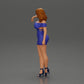 Diorama model building product photo 5: Diorama figure: Diorama miniature - figure in blue dress & high heels in elegant pose (Ref No. A127)