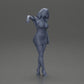 Diorama model building product photo 7: Diorama figure: Diorama miniature - figure in blue dress & high heels in elegant pose (Ref No. A127)