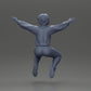 Diorama model building product photo 9: miniature figure - sitting girl with outstretched arms, sportswear (Ref No. A80)