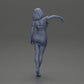 Diorama model building product photo 9: Diorama figure: Diorama miniature - figure in blue dress & high heels in elegant pose (Ref No. A127)