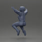 Diorama model building product photo 10: miniature figure - sitting girl with outstretched arms, sportswear (Ref No. A80)