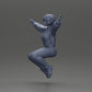 Diorama model building product photo 11: miniature figure - sitting girl with outstretched arms, sportswear (Ref No. A80)