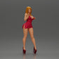 Diorama model building product photo 13: miniature diorama: 2 figures - cap, top & shorts; short dress with platforms (Ref No. A135)