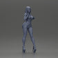 Diorama model building product photo 6: Diorama female figure: Elegant standing woman in a red dress with platform shoes (Ref No. A134)