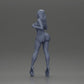 Diorama model building product photo 9: Diorama female figure: Elegant standing woman in a red dress with platform shoes (Ref No. A134)