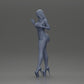 Diorama model building product photo 10: Diorama female figure: Elegant standing woman in a red dress with platform shoes (Ref No. A134)