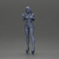 Diorama model building product photo 11: Diorama female figure: Elegant standing woman in a red dress with platform shoes (Ref No. A134)