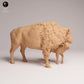 Product photo Animal Figure Diorama, Model Building: 0: Wildlife Figure: American Bison – Cow and Calf (Ref 25_09_10)