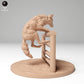 Produktfoto Tier Figur Diorama, Modellbau: 0: Wildtier Figur: springender Kojote über Zaun (Ref 24_11_07)