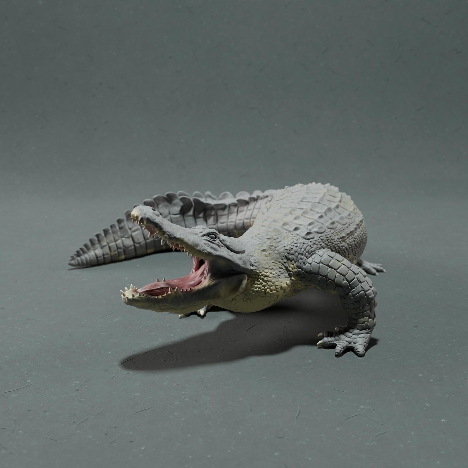 Product photo Animal Figure Diorama, Model Building: 0: Wildlife Figure: American Alligator – Attack Pose (Ref 01_01_78)