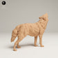 Produktfoto Tier Figur Diorama, Modellbau: 0: Wildtier Figur: heulender Grauwolf (Ref 25_06_07)