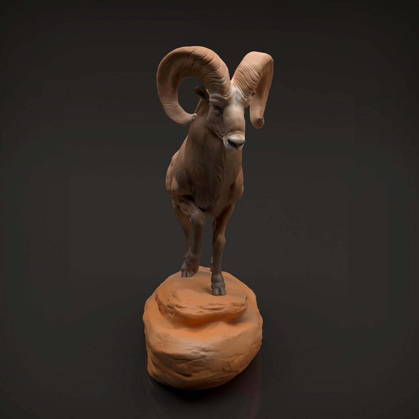 Product photo Animal Figure Diorama, Model Building: 0: Wildlife Figure: Bighorn Sheep Ram (Ref 01_01_89)