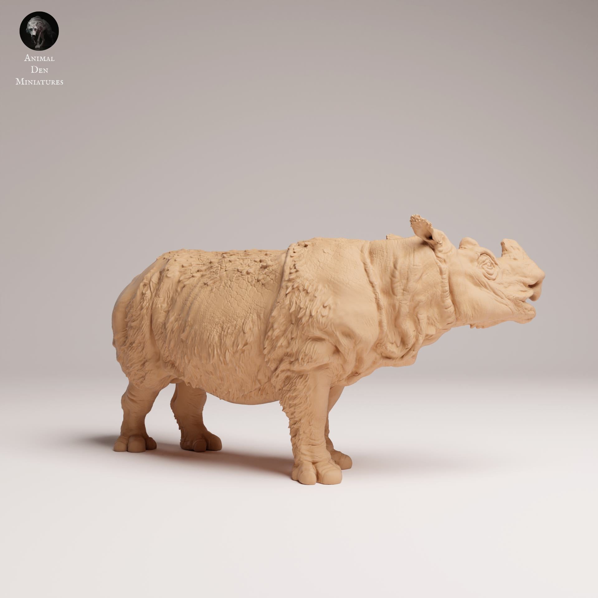 Produktfoto Tier Figur Diorama, Modellbau: 0: Wildtier Figur: Sumatra-Nashorn Männchen (Ref 25_03_06)